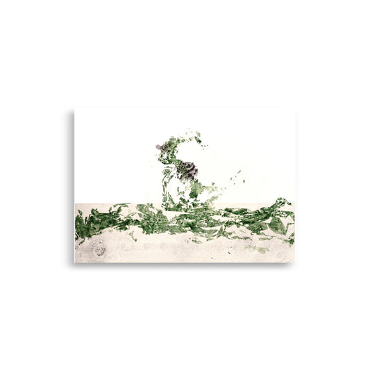 Poster 30 x 21 cm - Fragmented green 2