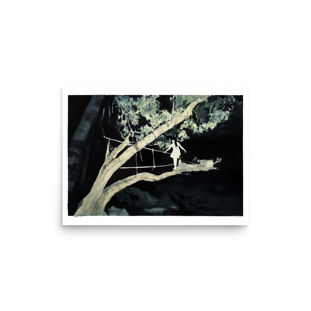 Poster 30,5 x 40,6 cm - Walking in the dark